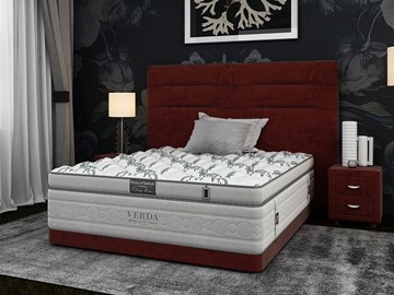 Кровать в спальню Орматек Modern Compact/Ваsement 160х200, Микровелюр (Manhattan Гранатовый) в Стерлитамаке