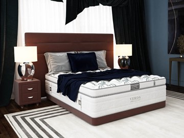 Двуспальная кровать Modern/Basement 180х200, Флок (Велсофт Спелая слива) в Стерлитамаке