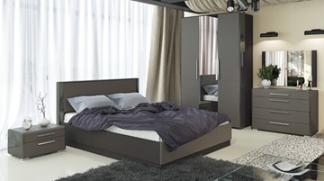 Модульная спальня Наоми №2, цвет Фон серый, Джут в Стерлитамаке