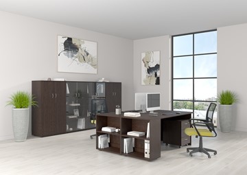 Комплект офисной мебели Формула (венге-темный) в Уфе