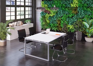 Комплект офисной мебели Metal System Style (Серый/Белый) в Уфе