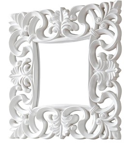 Навесное зеркало PU021 белое в Стерлитамаке