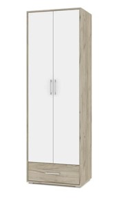 Распашной шкаф Modern О22, Серый дуб - Белый в Стерлитамаке