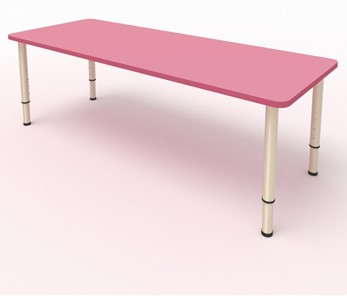 Стол детский 2-местный  (по одну сторону столешн.) СДО-2 (0-3) розовый в Уфе