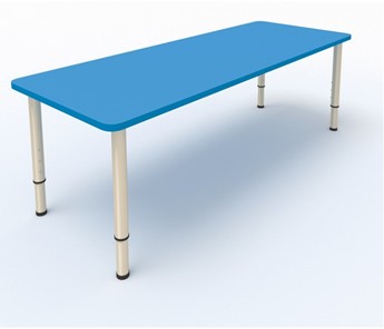 Детский стол 2-местный  (по одну сторону столешн.) СДО-2 (0-3) синий (МДФ) в Салавате