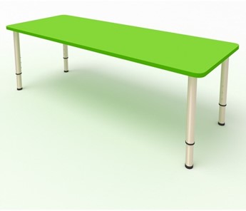 Детский стол 2-местный  (по одну сторону столешн.) СДО-2 (0-3) зеленый (МДФ) в Стерлитамаке