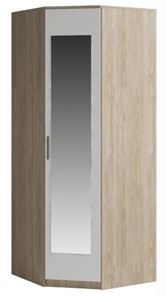 Шкаф угловой Genesis Светлана, с зеркалом, белый/дуб сонома в Стерлитамаке