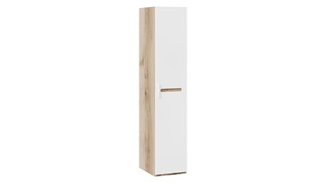 Шкаф для белья Фьюжн  ТД-260.07.01 (Дуб Делано, Белый глянец) в Салавате