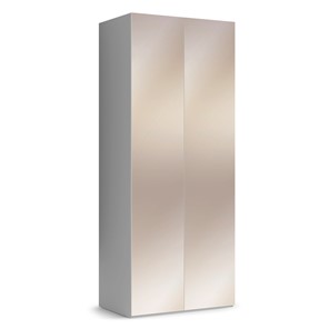 Шкаф с зеркальными фасадами Кураж Марсель 900 (белый) в Стерлитамаке
