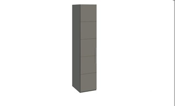 Распашной шкаф Наоми, цвет Фон серый, Джут СМ-208.07.01 в Стерлитамаке