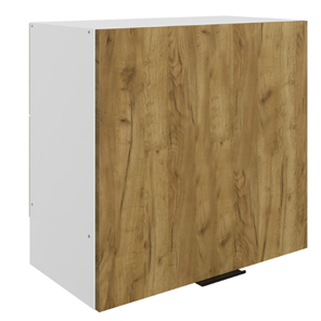 Шкаф навесной под вытяжку Стоун L600 Н566 (1 дв. гл.) (белый/акация светлая) в Стерлитамаке