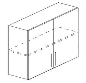 Кухонный шкаф Некст МДФ А10 72*80*30см МДФ премиум, глянец, металик в Стерлитамаке