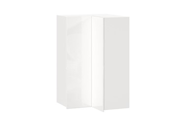 Шкаф кухонный угловой высокий Шервуд, ЛД 281.570.000.170, белый/белый глянец в Стерлитамаке