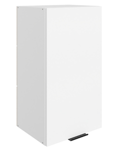 Кухонный шкаф Стоун L400 Н720 (1 дв. гл.) (белый/джелато софттач) в Стерлитамаке