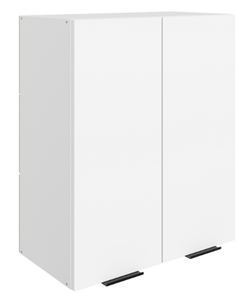 Кухонный навесной шкаф Стоун L600 Н720 (2 дв. гл.) (белый/джелато софттач) в Стерлитамаке