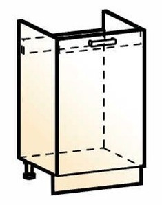 Шкаф рабочий под мойку Стоун L500 (1 дв. гл.) в Стерлитамаке