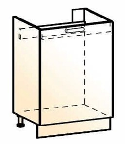 Шкаф рабочий под мойку Стоун L600 (1 дв. гл.) в Стерлитамаке