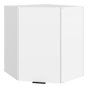 Навесной кухонный шкаф Стоун  L600x600 (1 дв. гл.) (белый/джелато софттач) в Стерлитамаке