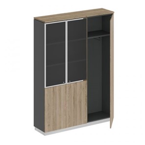 Шкаф комбинированный с гардеробом Юнитекс Bravo (150.2x40x203.4) СИ 310 ДС АР ДС/ХР в Стерлитамаке