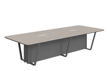 Стол для заседаний LINE Дуб-серый-антрацит СФ-571734.1 (3460х1340х754) в Стерлитамаке
