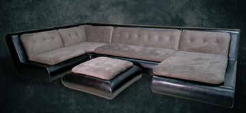 П-образный диван Шад Эвелина со столом-пуфом в Уфе