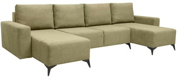П-образный диван Оливия, Melange khaki зелёный в Стерлитамаке