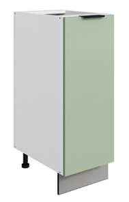 Тумба кухонная Стоун L300 (1 дв.гл.) (белый/полынь софттач) в Уфе