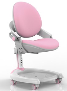 Кресло растущее Mealux ZMAX-15 Plus, Y-710 PN Light, белый металл, обивка светло-розовая однотонная в Стерлитамаке