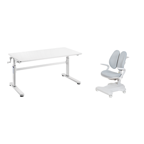 Комплект парта + кресло Imparare Grey + Estate Grey + чехол для кресла в подарок в Салавате