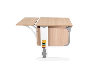 Детский стол-трансформер 6/60 (СУТ.47) + Polka_z 6/600 Ясень/белый/серый в Стерлитамаке