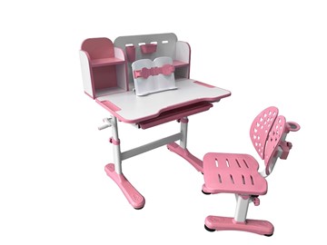 Парта растущая + стул Vivo Pink FUNDESK в Салавате