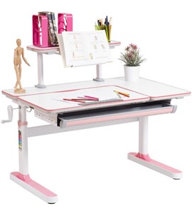 Детский стол-трансформер Rifforma - 100А, Белый + Розовый в Стерлитамаке