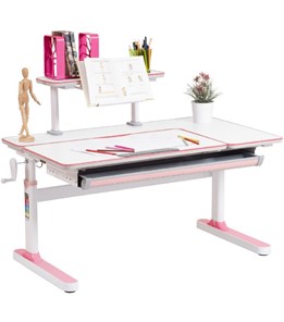 Растущий стол Rifforma - 120А, Белый + Розовый в Стерлитамаке