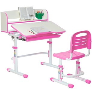 Растущий стол Rifforma SET HOLTO-26 с надстройкой (розовый) в Стерлитамаке
