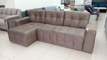 Угловой диван с оттоманкой Реал ДУ Graund 03 велюр в Стерлитамаке