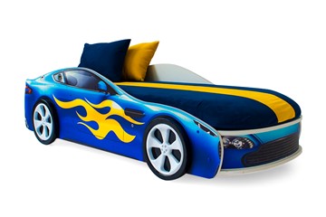 Детская кровать-машина Бондимобиль синий в Стерлитамаке - предосмотр
