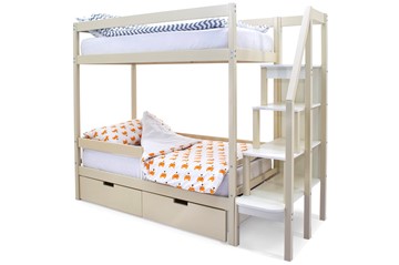 Двухэтажная детская кровать Svogen бежевый в Салавате