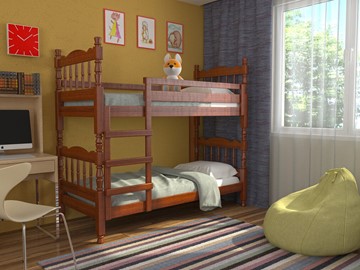 Кровать детская Соня двухъярусная (Орех) в Стерлитамаке - предосмотр 1
