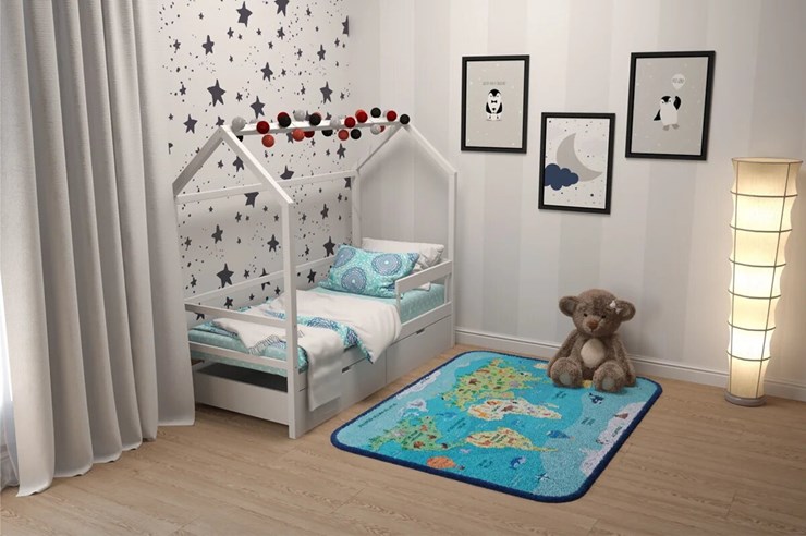 Детская кровать-домик Svogen белый в Стерлитамаке - изображение 6