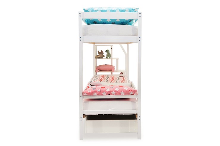Детская 2-этажная кровать Svogen белый в Стерлитамаке - изображение 8