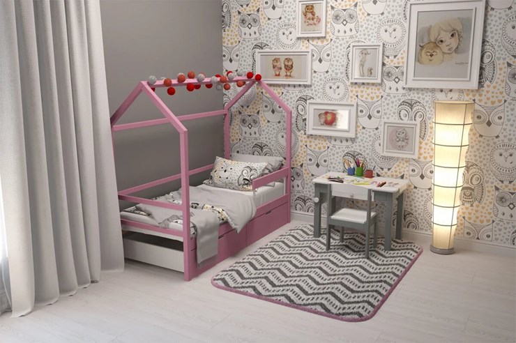 Кровать-домик детская Svogen лаванда в Стерлитамаке - изображение 6