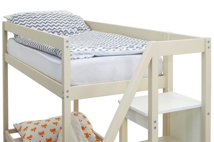 Двухэтажная детская кровать Svogen бежевый в Стерлитамаке - изображение 10