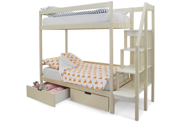 Двухэтажная детская кровать Svogen бежевый в Стерлитамаке - изображение 5