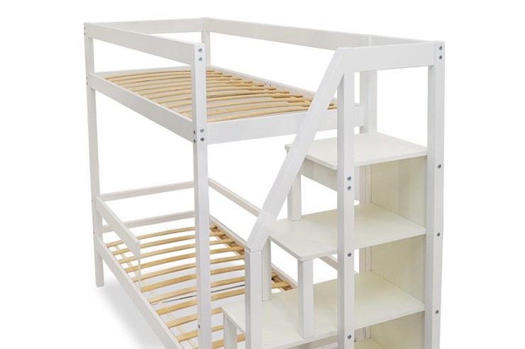 Детская 2-этажная кровать Svogen белый в Стерлитамаке - изображение 11