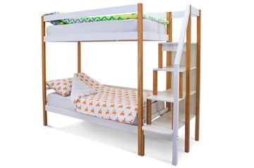 Детская двухъярусная кровать Svogen дерево-белый в Стерлитамаке - предосмотр 2