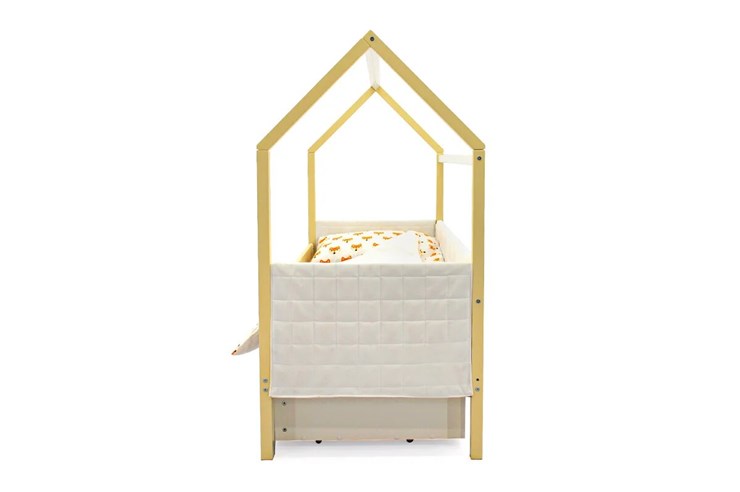 Кровать-домик «Svogen бежево-белый» мягкая в Стерлитамаке - изображение 5