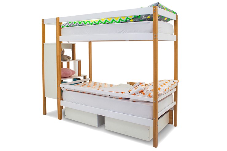 Детская двухъярусная кровать Svogen дерево-белый в Стерлитамаке - изображение 7