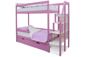Детская 2-х ярусная кровать Svogen розовый в Уфе