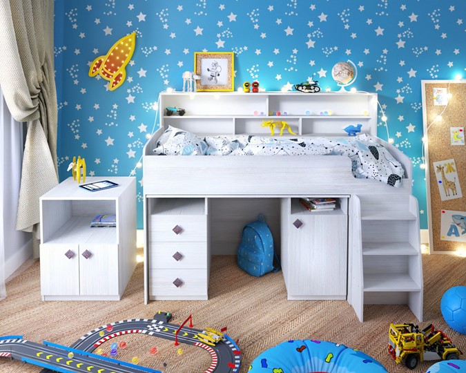 Детская кровать-чердак Малыш-5, цвет Винтерберг в Салавате - изображение 8