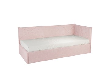 Кроватка 0.9 Бест (Тахта), нежно-розовый (велюр) в Стерлитамаке
